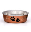 Loving Pets Metallic Dog Bowl Copper 1ea/MD