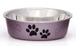 Loving Pets Metallic Dog Bowl Grape 1ea/SM