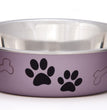 Loving Pets Metallic Dog Bowl Grape 1ea/SM