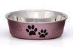 Loving Pets Metallic Dog Bowl Grape 1ea/MD