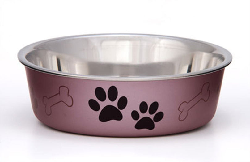 Loving Pets Metallic Dog Bowl Grape 1ea/MD for your Pet Dog with Pet Store X.