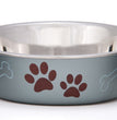 Loving Pets Metallic Dog Bowl Blueberry 1ea/SM