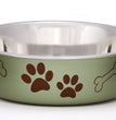 Loving Pets Metallic Dog Bowl Artichoke 1ea/SM