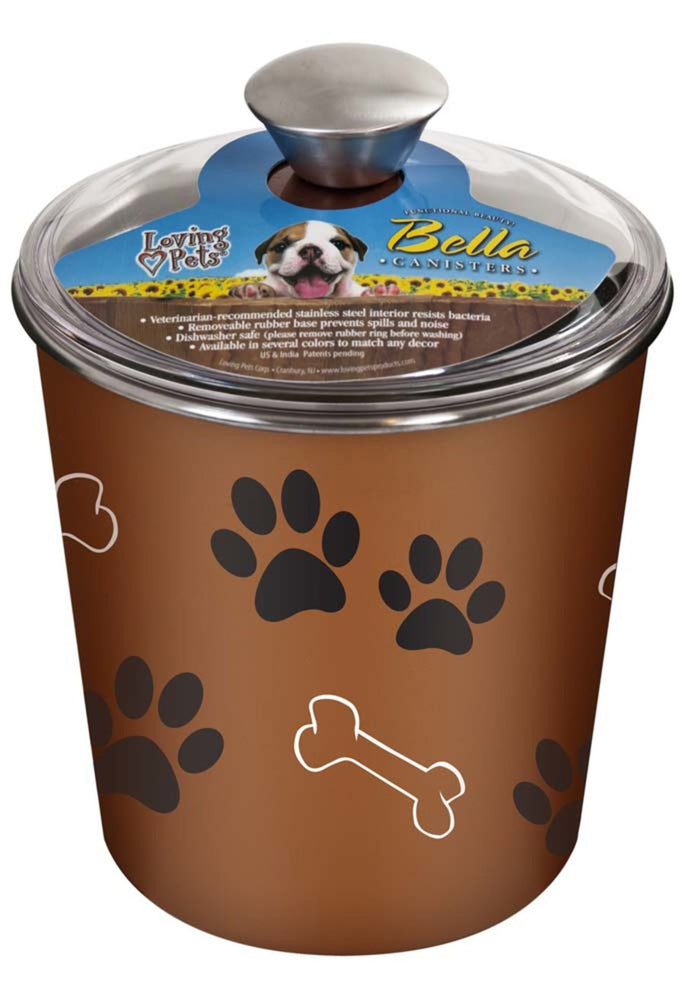 Loving Pets Treat Canister Copper 1ea