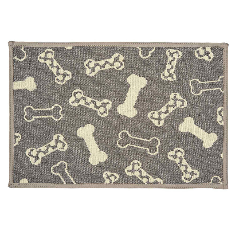 Loving Pets Bella Fashion Mats Bones Polka Dots 1ea/One Size