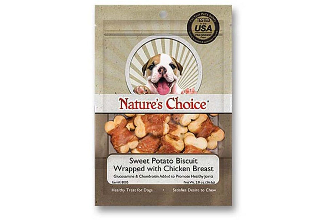 Loving Pets Nature's Choice Wrapped Biscuit Dog Treats Sweet Potato & Chicken 1ea/2 oz