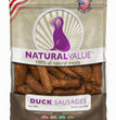 Loving Pets Natural Value Sausages Dog Treats Duck 1ea/13 oz