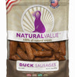 Loving Pets Natural Value Sausages Dog Treats Duck 1ea/13 oz