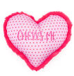 The Worthy Dog Chew Me Heart Pink Small