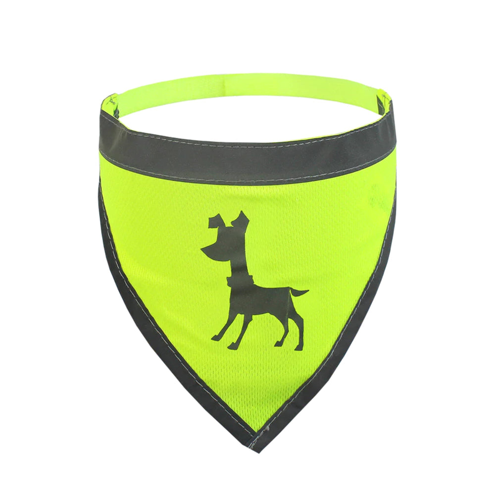 Visibility Dog Bandana Neon Yellow Medium for your Pet Dog with Pet Store X.