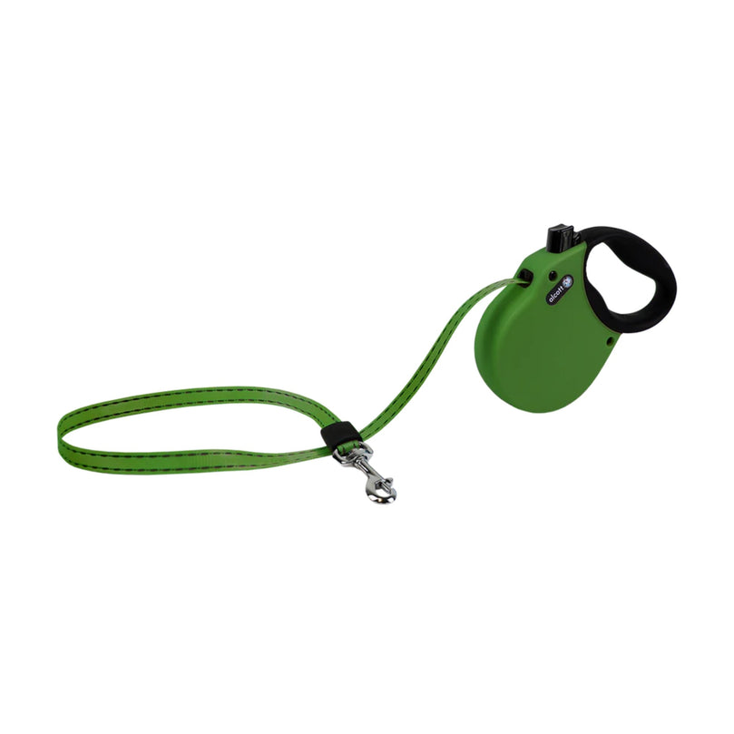 Alcott Adventure Retractable Belt Leash Green XSmall-10Ft for your Pet Dog with Pet Store X.