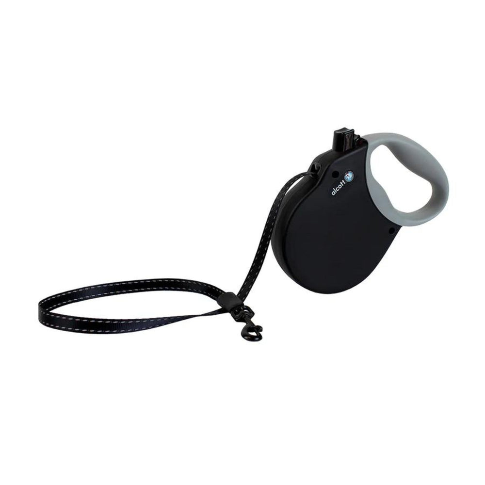 Alcott Adventure Retractable Belt Leash Black Small-16Ft for your Pet Dog with Pet Store X.