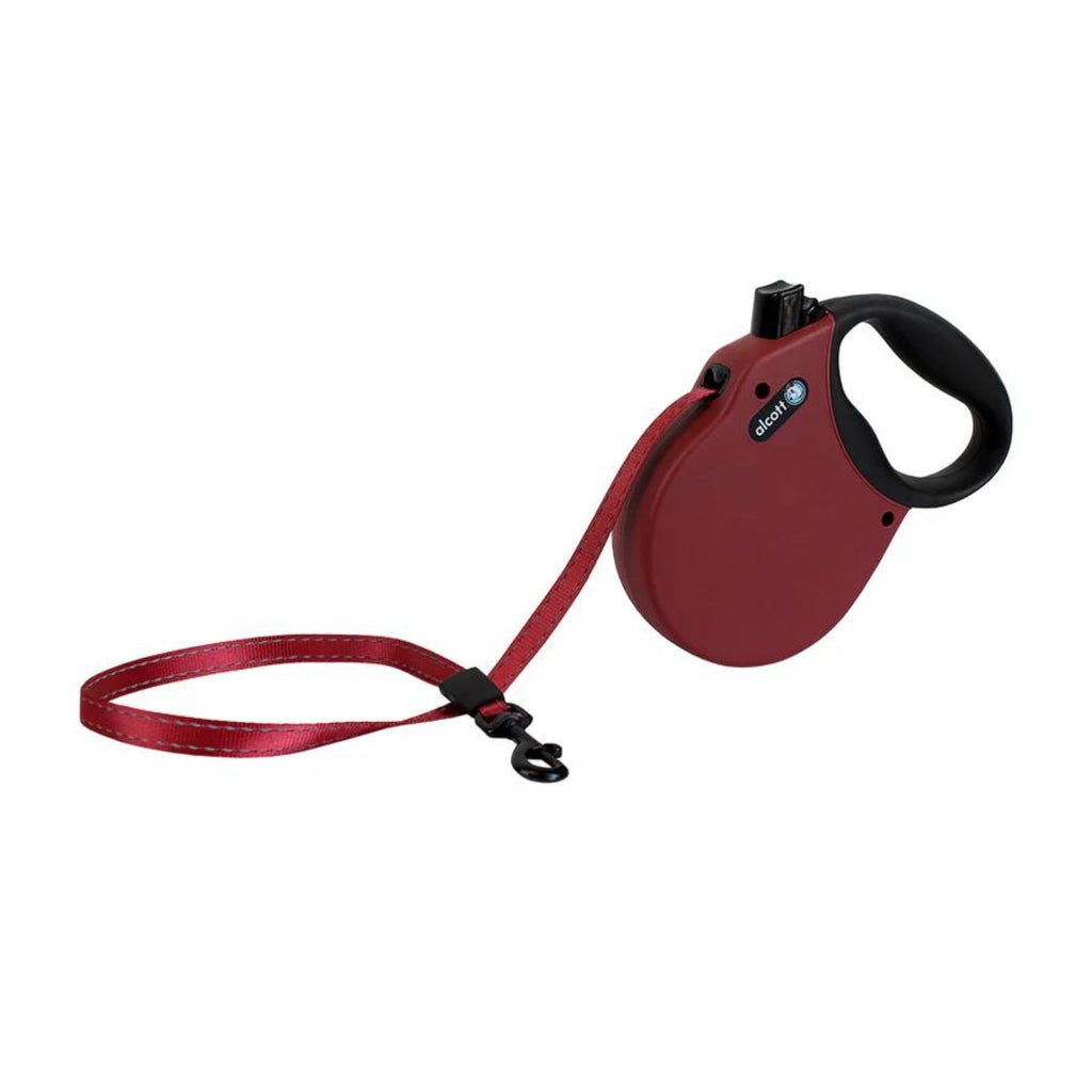 Alcott Adventure Retractable Belt Leash Red Small-16Ft for your Pet Dog with Pet Store X.