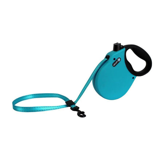 Alcott Adventure Retractable Belt Leash Blue Small-16Ft for your Pet Dog with Pet Store X.