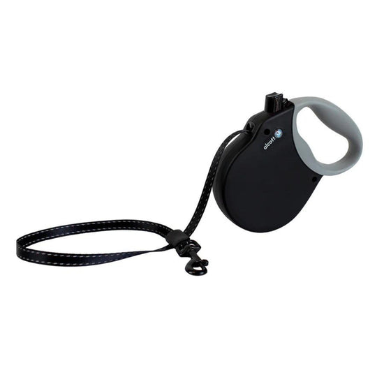 Alcott Adventure Retractable Belt Leash Black Meidum-16Ft for your Pet Dog with Pet Store X.