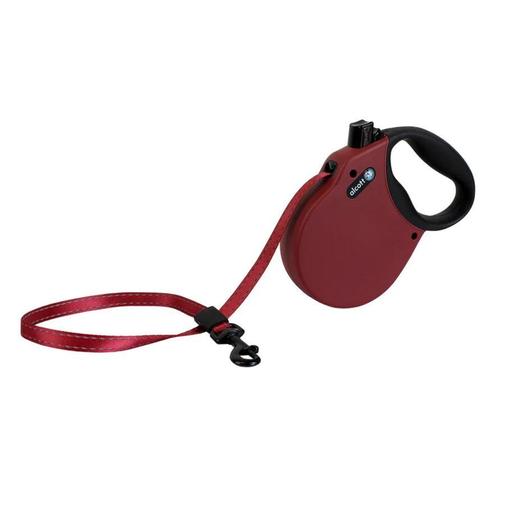 Alcott Adventure Retractable Belt Leash Red Medium-16Ft for your Pet Dog with Pet Store X.