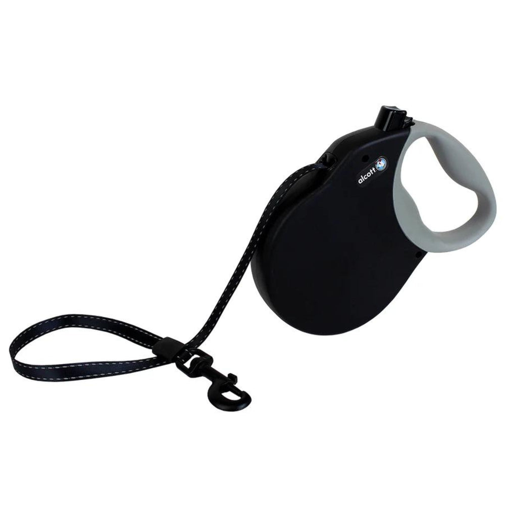 Alcott Expedition Retractable Belt Leash Black Large-24Ft for your Pet Dog with Pet Store X.