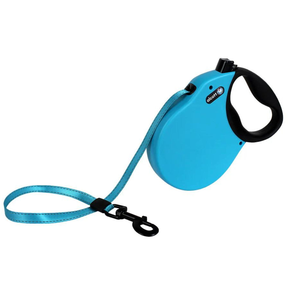 Alcott Expedition Retractable Belt Leash Blue Small/Medium-24Ft