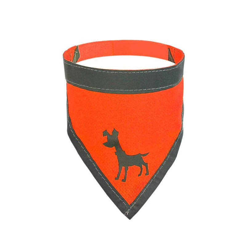 Visibility Dog Bandana Neon Orange Small for your Pet Dog with Pet Store X.