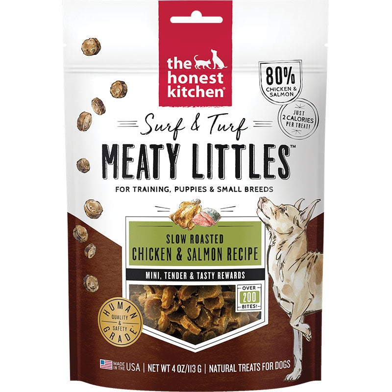 Honest Kitchen Dog Surf And Turf Meaty Lils Chicken 4oz.