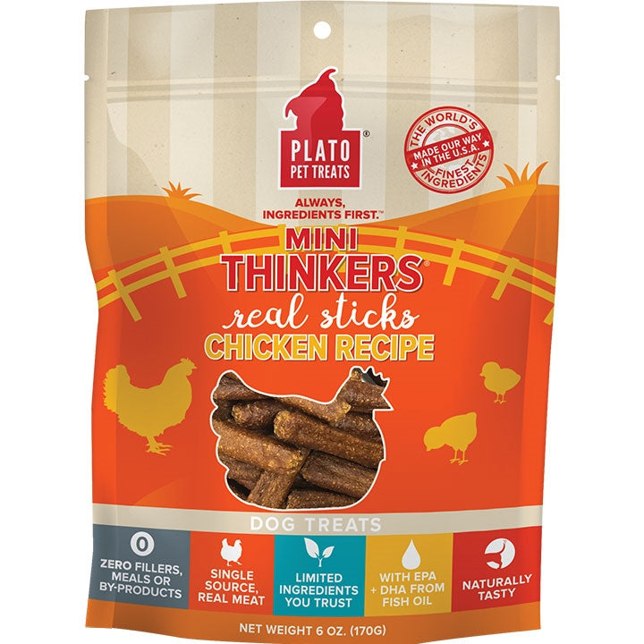 Plato Dog Mini Thinkers Chicken 6oz.