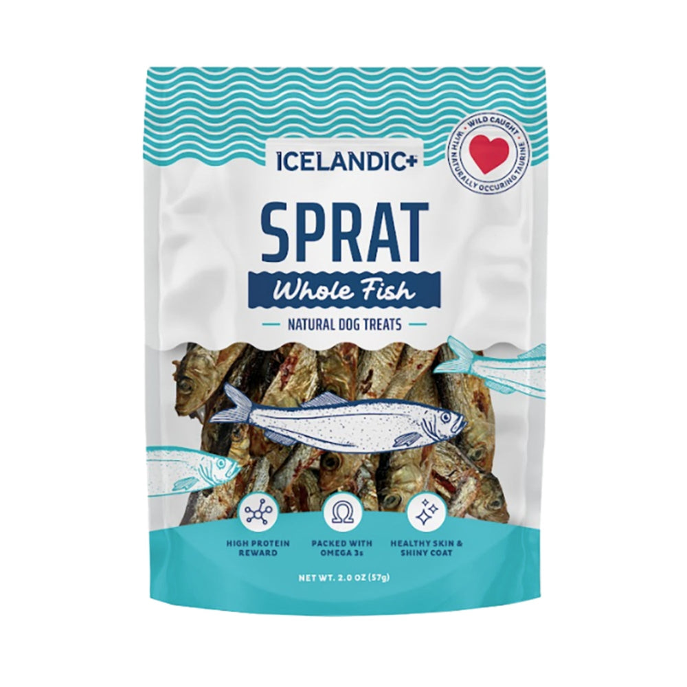 Icelandic Dog Sprats Whole Fish 2oz.