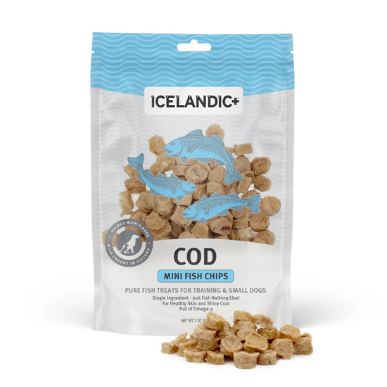 Icelandic Dog Cod Chips Mini 25oz for your Pet Dog with Pet Store X!