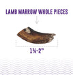 Icelandic  Lamb Marrow Whole Pieces Dog Treat 4.5-oz. Bag