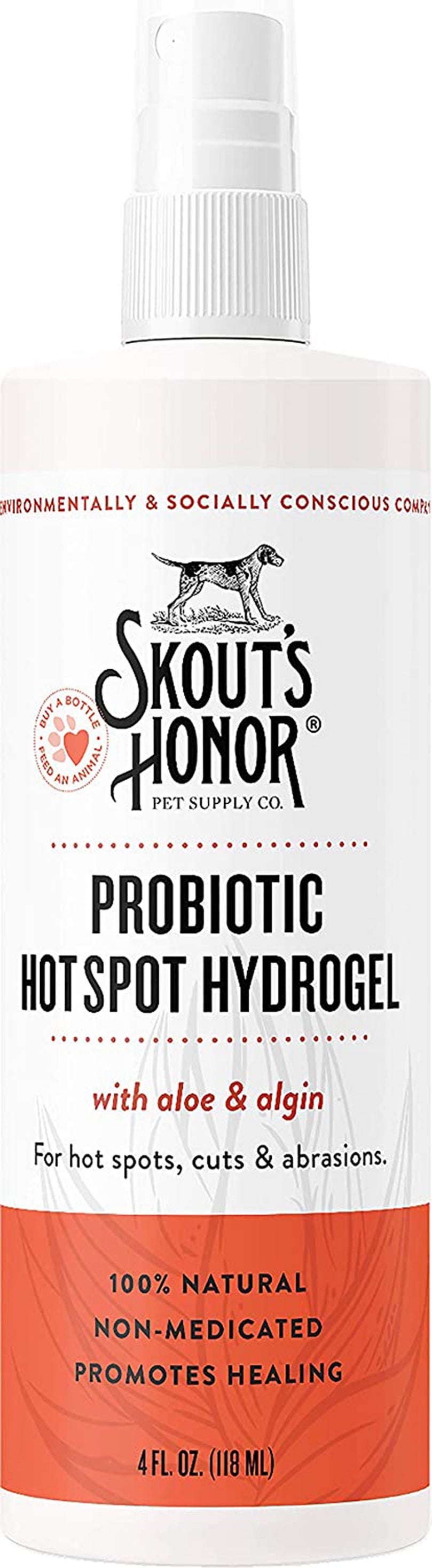 Skouts Honor Dog Probiotic Hotspot Hydrogel 4oz for your Pet Dog with Pet Store X.