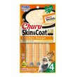 Inaba Churu Puree Skin & Coat Cat Treats Chicken .5oz.-4 Pk (Case of 6)