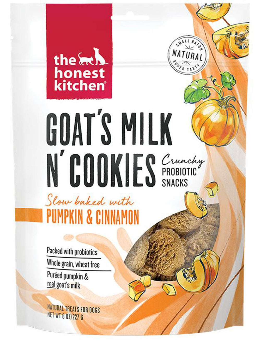 The Honest Kitchen Dog Goats Milk N Cookies Pumpkin And Cinnamon 8oz.