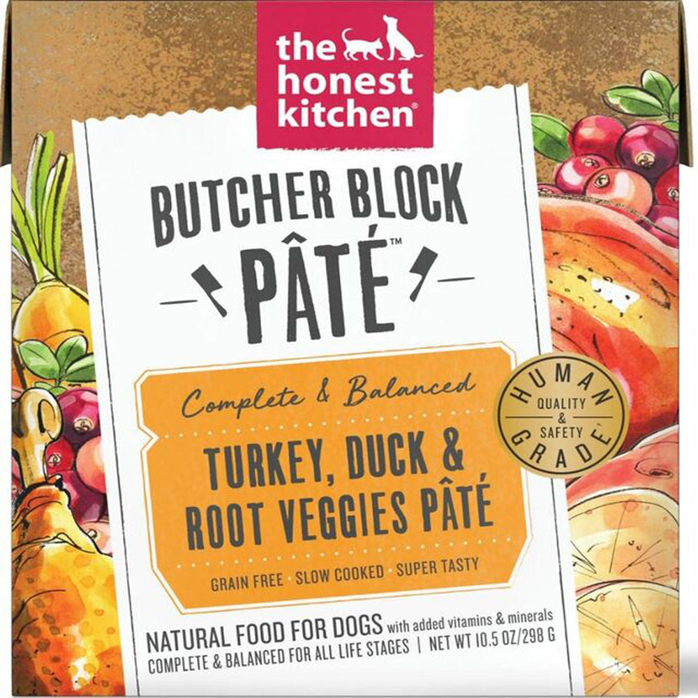 The Honest Kitchen Dog Butcher Block Pate Turkey and Duck 10.5oz. (Case of 6)