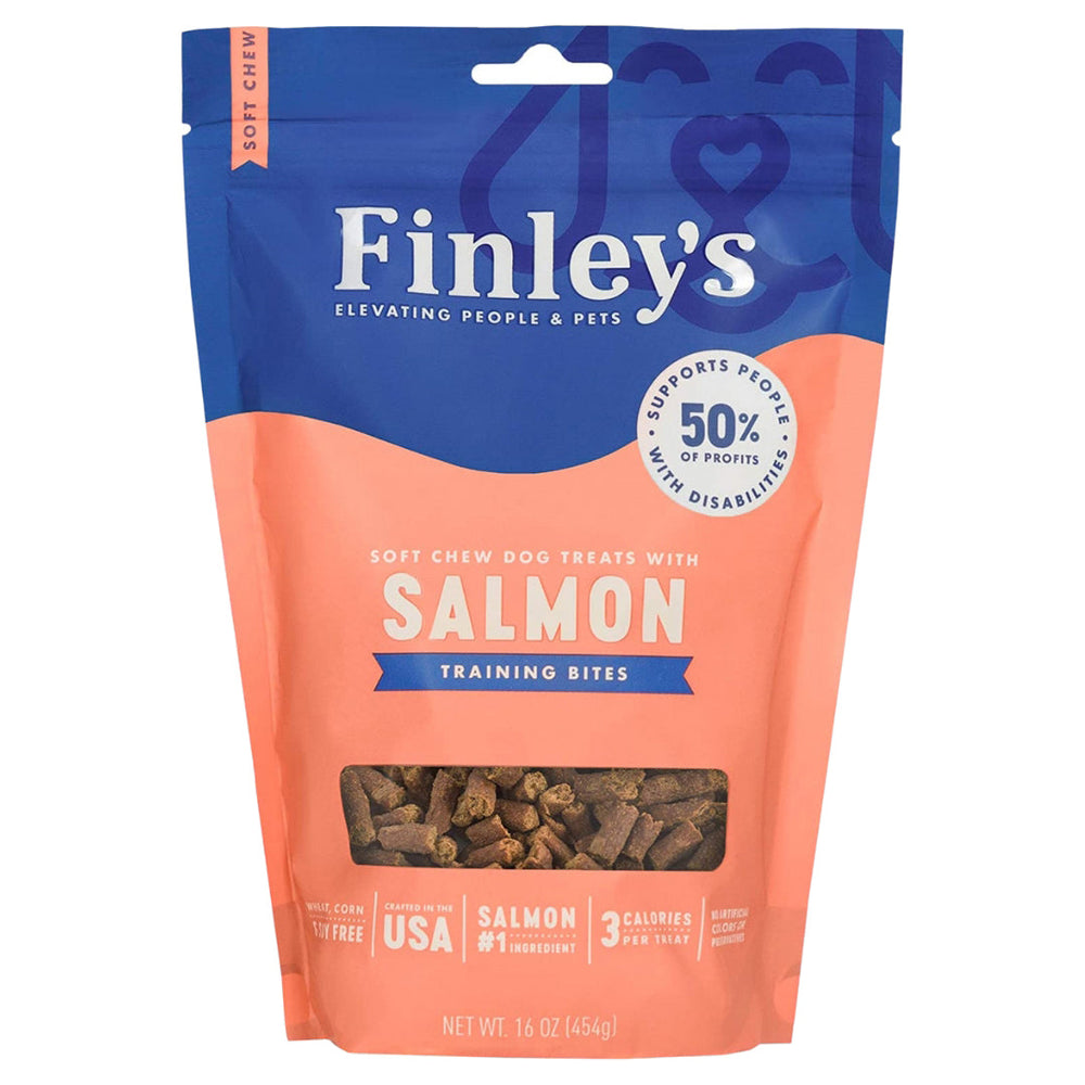 Finleys Dog Soft Chew Training Bites Salmon 16oz for your Pet Dog with Pet Store X!