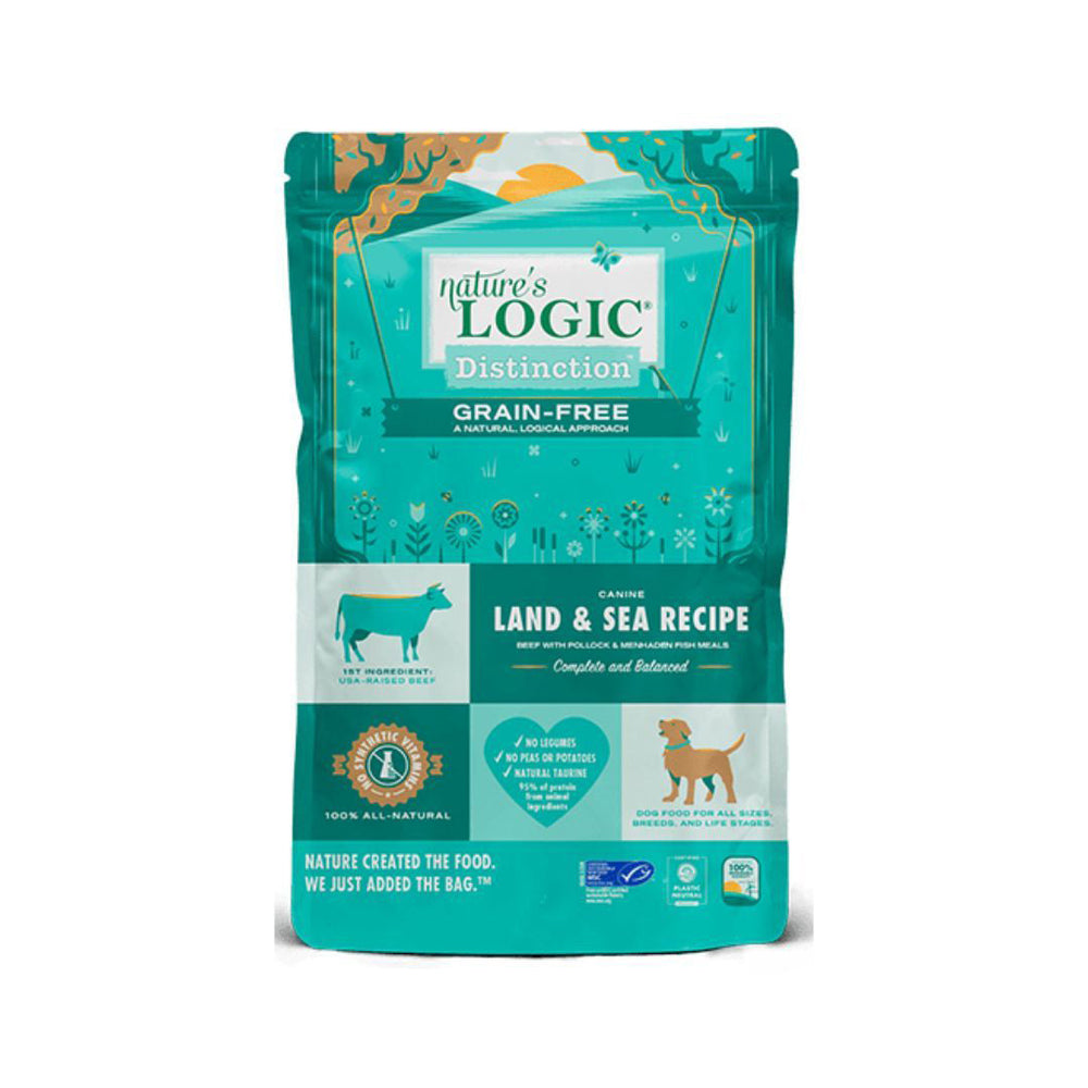 Natures Logic Dog Distinction Grain Free Land Sea 4.4Lb