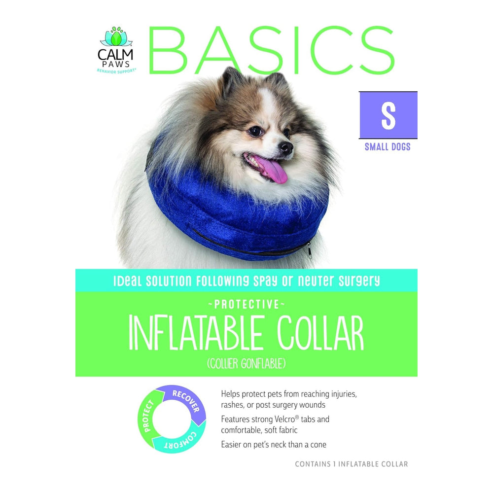 Calm Paws Basic Inflatable Collar Small for your Pet Dog with Pet Store X.