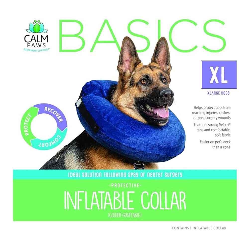 Calm Paws Basic Inflatable Collar XLarge for your Pet Dog with Pet Store X.