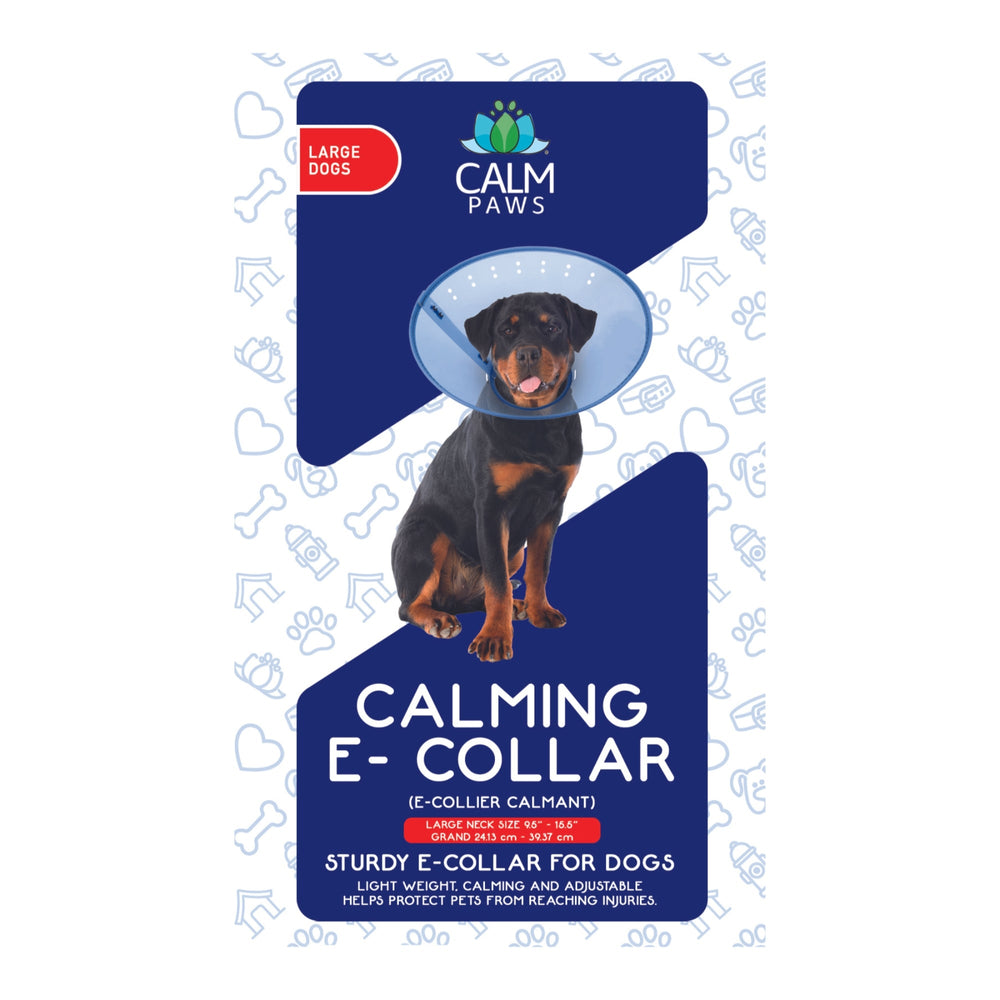 Calm Paws E-Collar Blue Large 95-155in for your Pet Dog with Pet Store X.