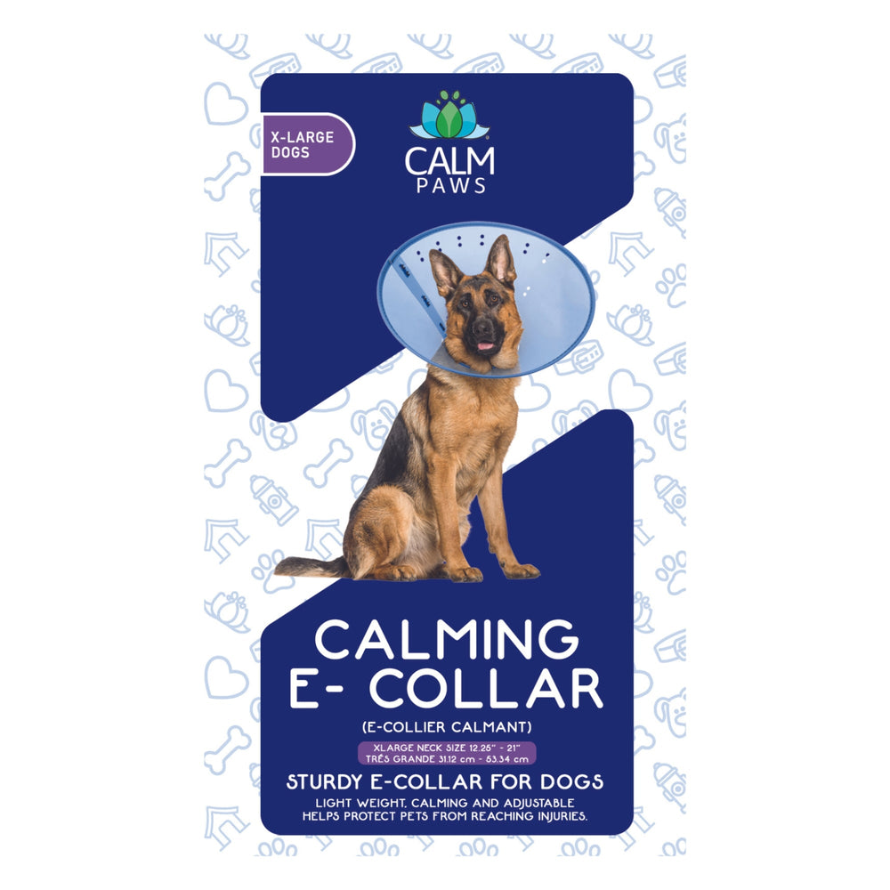 Calm Paws E-Collar Blue XLarge 1225-21in for your Pet Dog with Pet Store X.