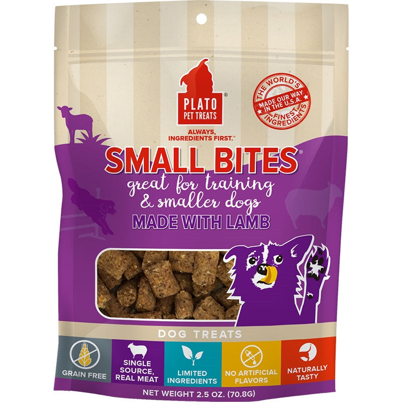 Plato Dog Small Bite Grain Free Lamb 2.5oz.