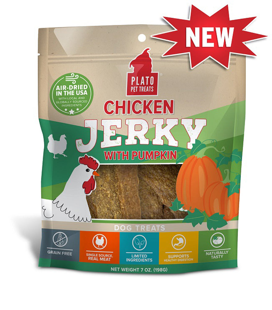 Plato Dog Jerky Chicken With Pumpkin 7oz.