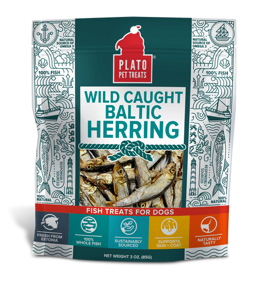 Plato Dog Baltic Herring 3 oz for your Pet Dog with Pet Store X!