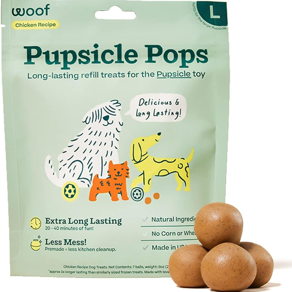 Woof Dog Chicken Peanut Butter Pops Large 8Oz