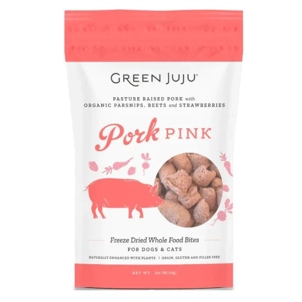 Green Juju Dog Freeze Dried Topper Pork Pink 3oz for your Pet Dog with Pet Store X!