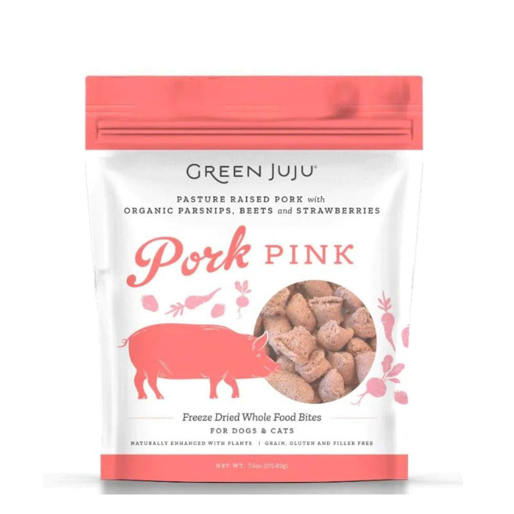 Green Juju Dog Freeze Dried Topper Pork Pink 75oz for your Pet Dog with Pet Store X!