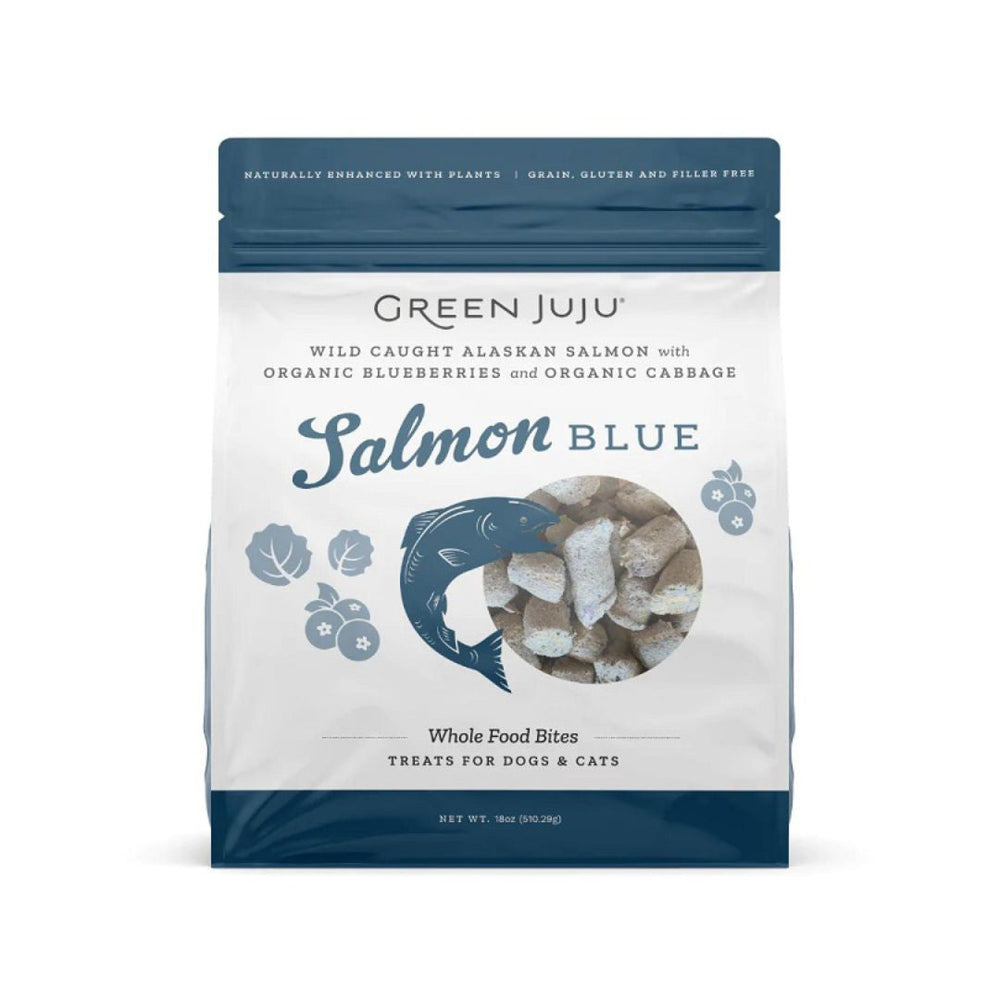 Green Juju Dog Freeze Dried Topper Salmon Blue 18oz for your Pet Dog with Pet Store X!