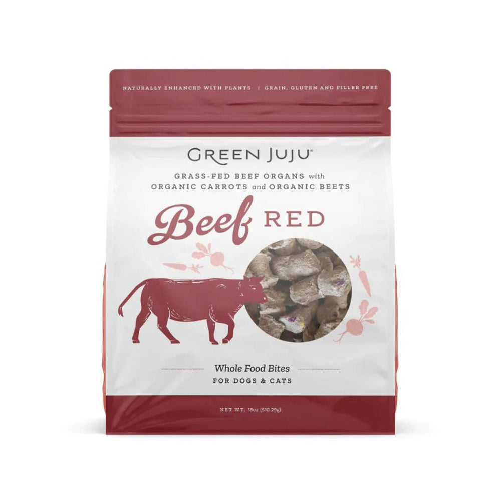 Green Juju Dog Freeze Dried Topper Beef Red 18oz for your Pet Dog with Pet Store X!