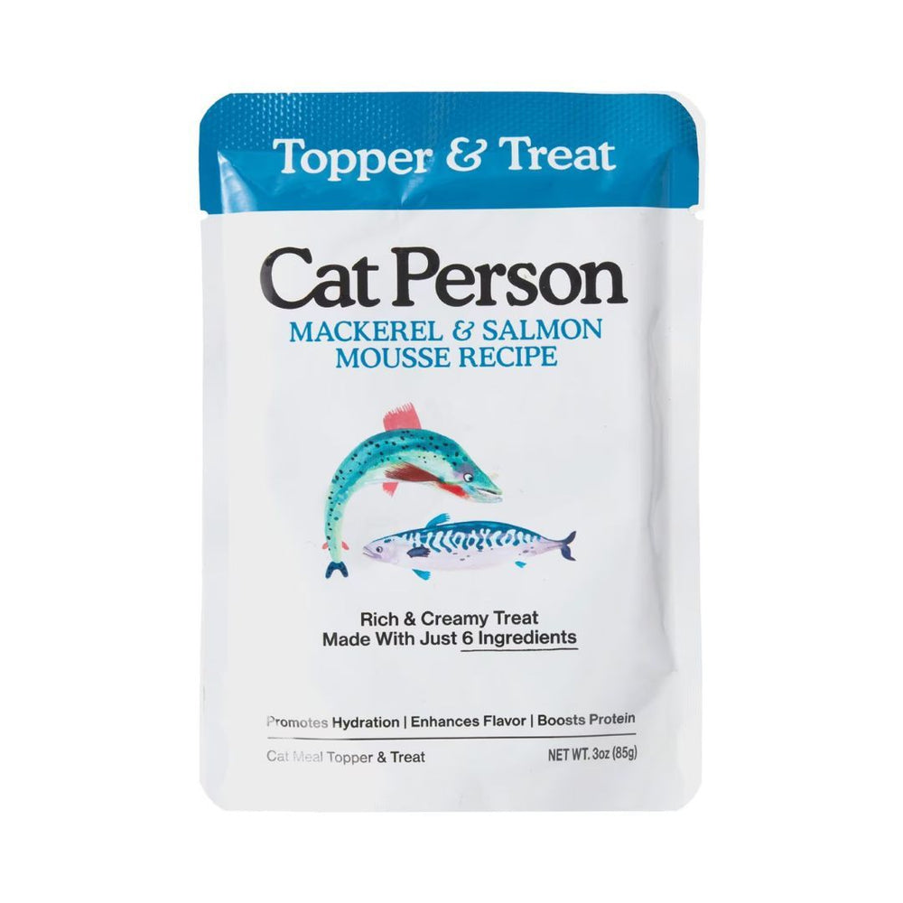 Cat Person Cat Mousse Mackerel & Salmon 3Oz Pouch 12 Pack