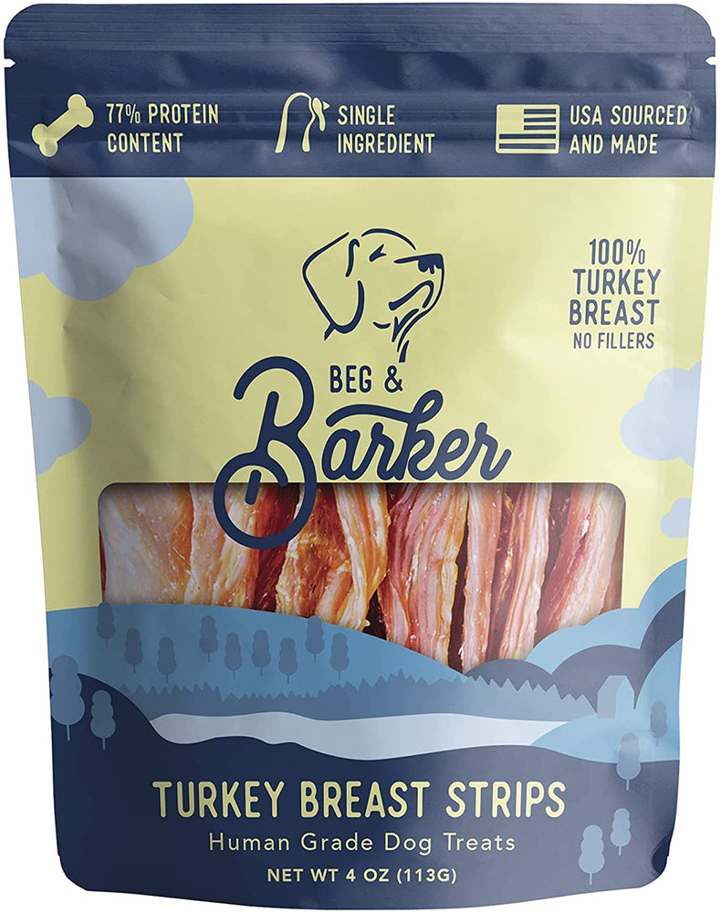 Beg & Barker Dog Strips Turkey Breast 4oz.