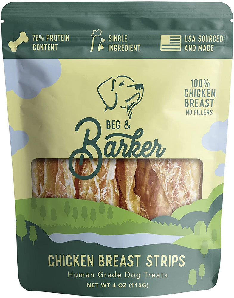 Beg & Barker Chicken Breast Strip Dog Treats 1ea/4 oz for your Pet Dog with Pet Store X!