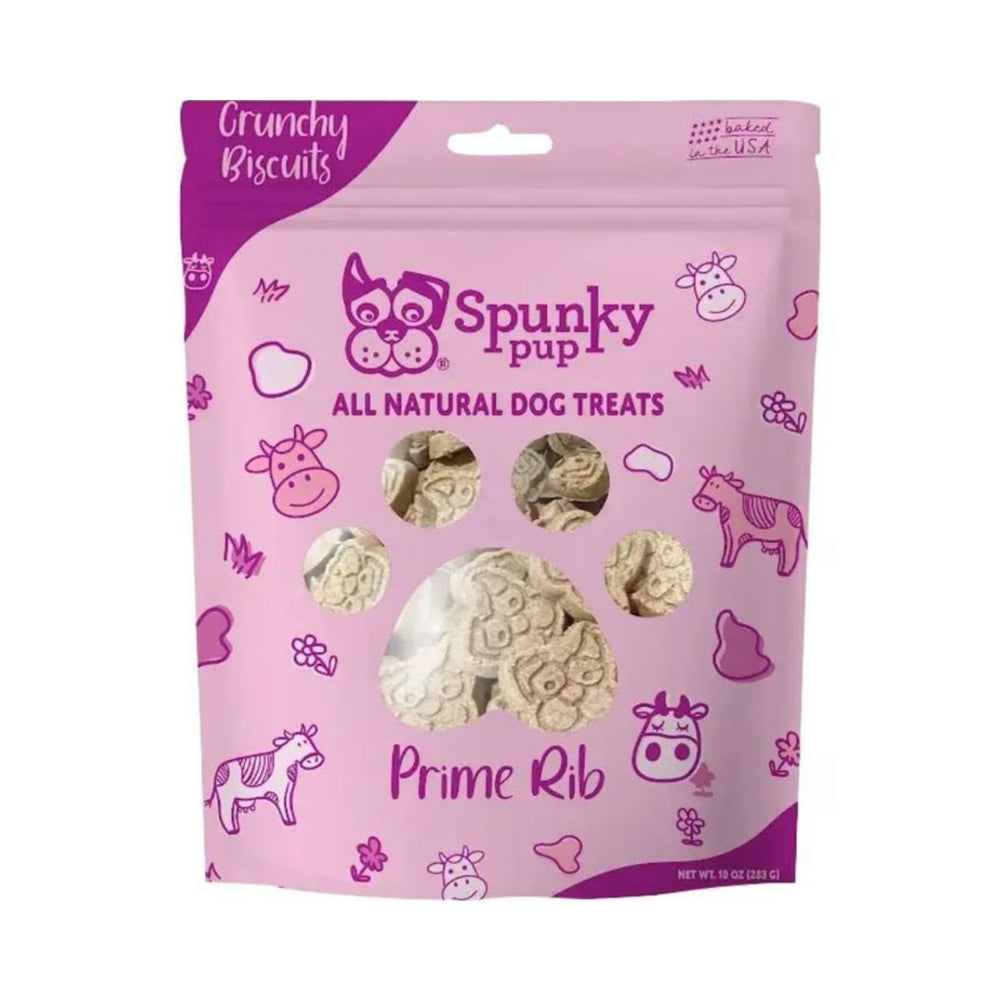 Spunkypup Crunchy Biscuit Dog Treats 10oz.